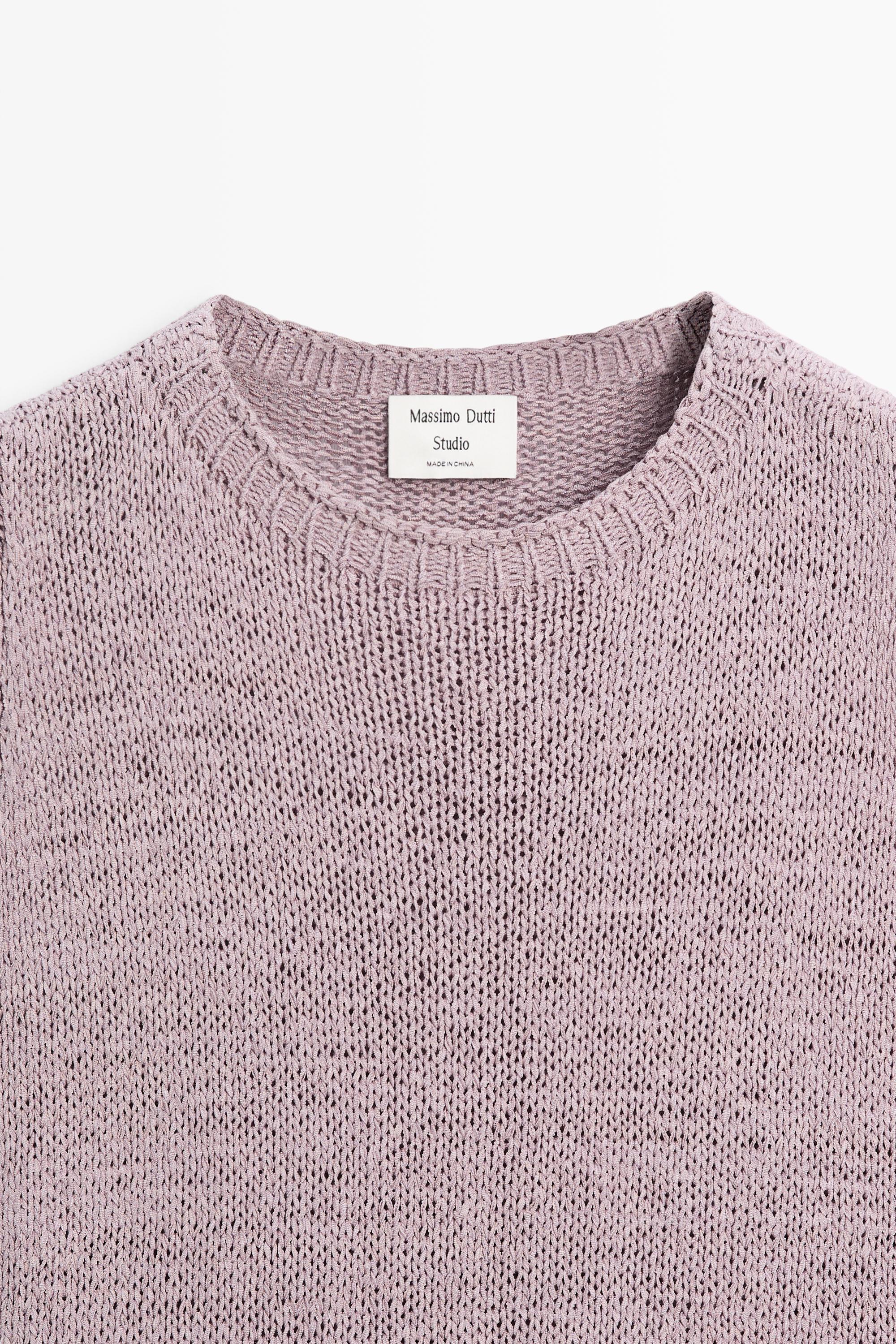Top en maille encolure américaine soie - STUDIO
